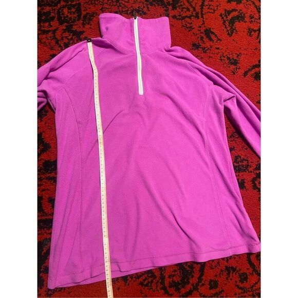 Womens COLUMBIA PINK High Collar Half Zip Sweater SZ XL - Picture 8 of 9